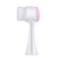 Blue pet paw brush with nylon bristles for grooming dogs and cats