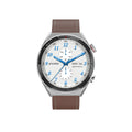 Large screen Bluetooth smart watch with calling function shown in black or silver with multiple strap options