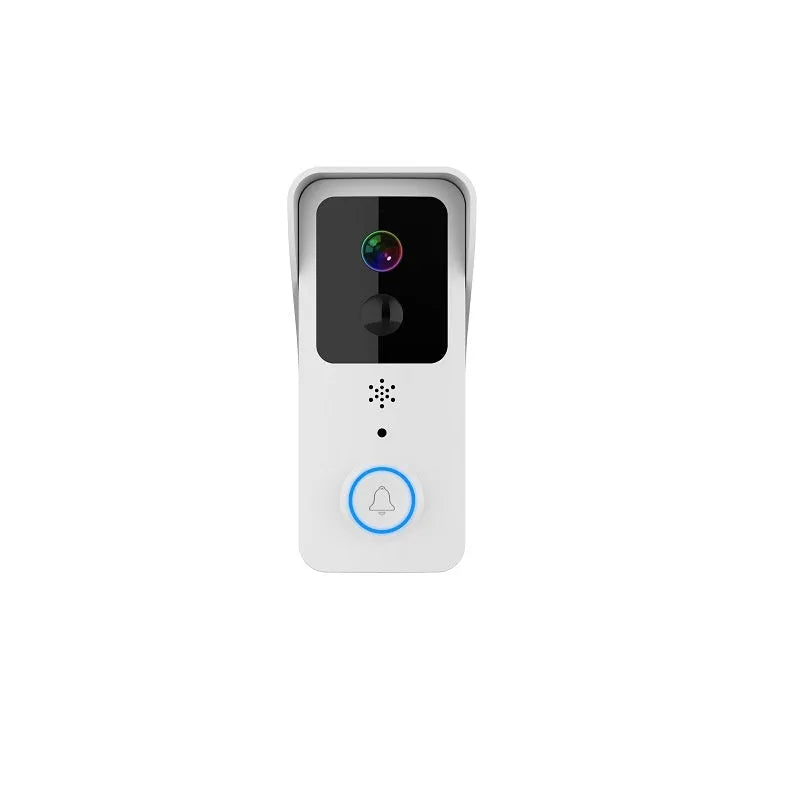 Black or white smart waterproof visual doorbell for remote home security