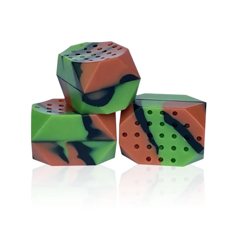 Camouflage silicone facial muscle fitness ball jaw trainer in transparent two-pack box