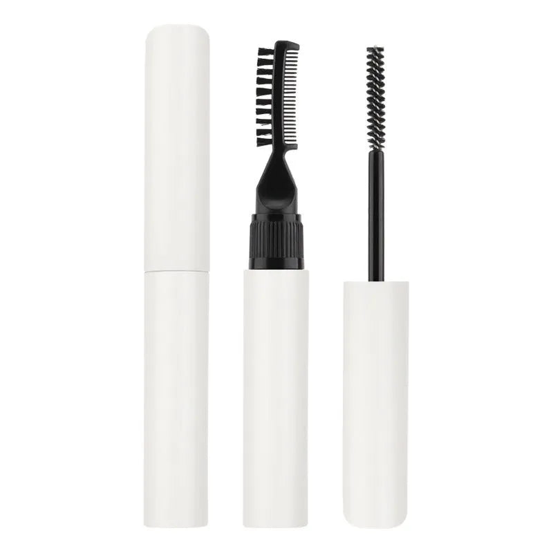Eyebrow shaping glue and brush set for natural wild brows in white or pink packaging