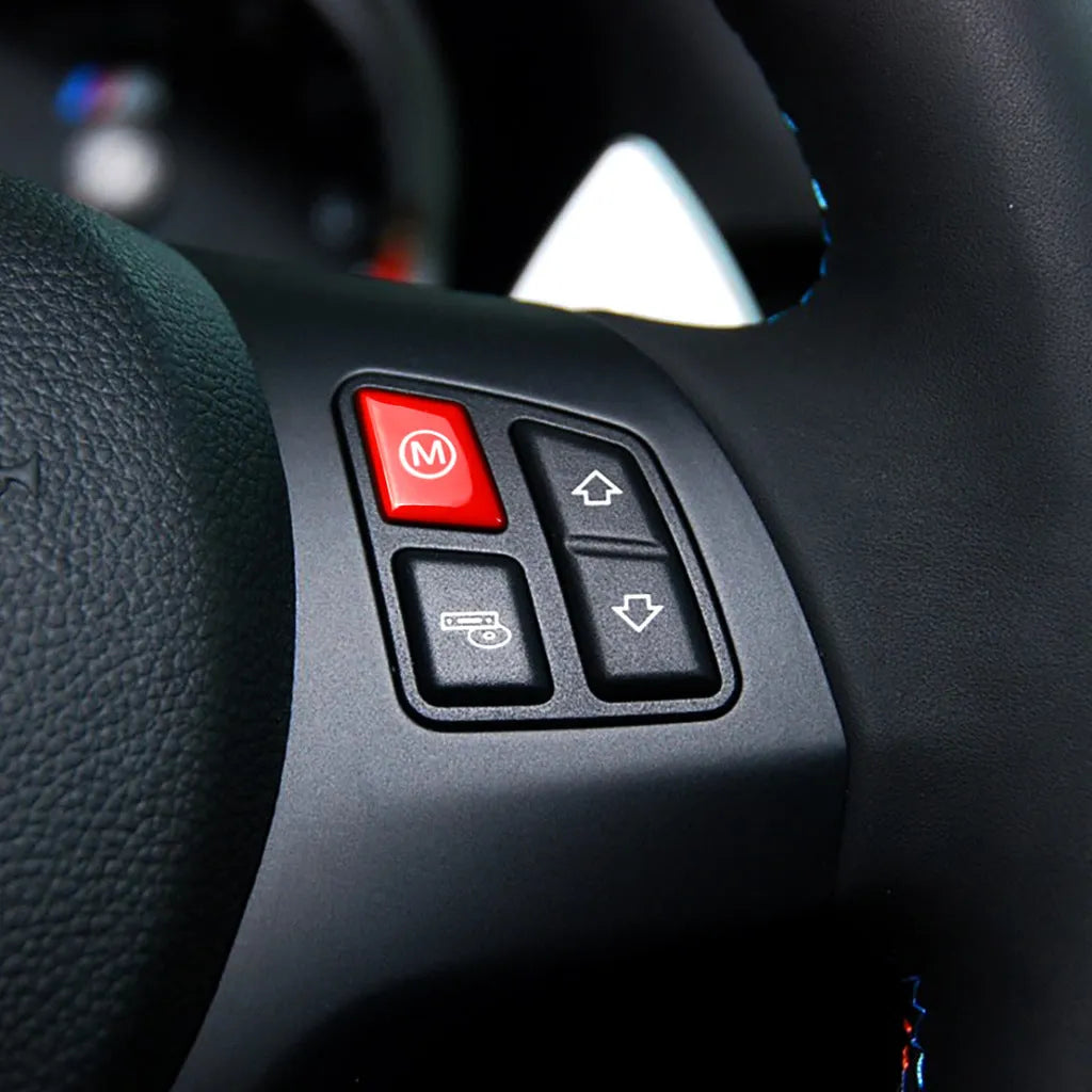 BMW steering wheel M1 M2 mode buttons in red and blue ABS plastic for F30 and F34 models
