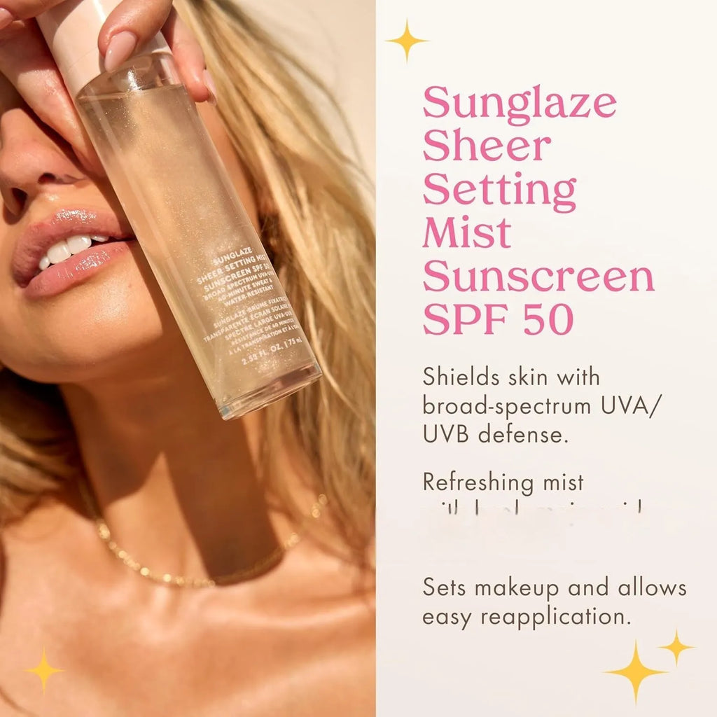 75ml makeup protective moisturising spray bottle with light texture formula