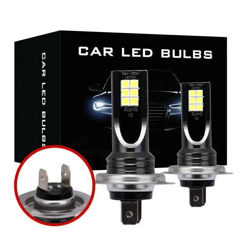 H7 110W LED car fog light with aluminium housing and 12 SMD 3030 chips