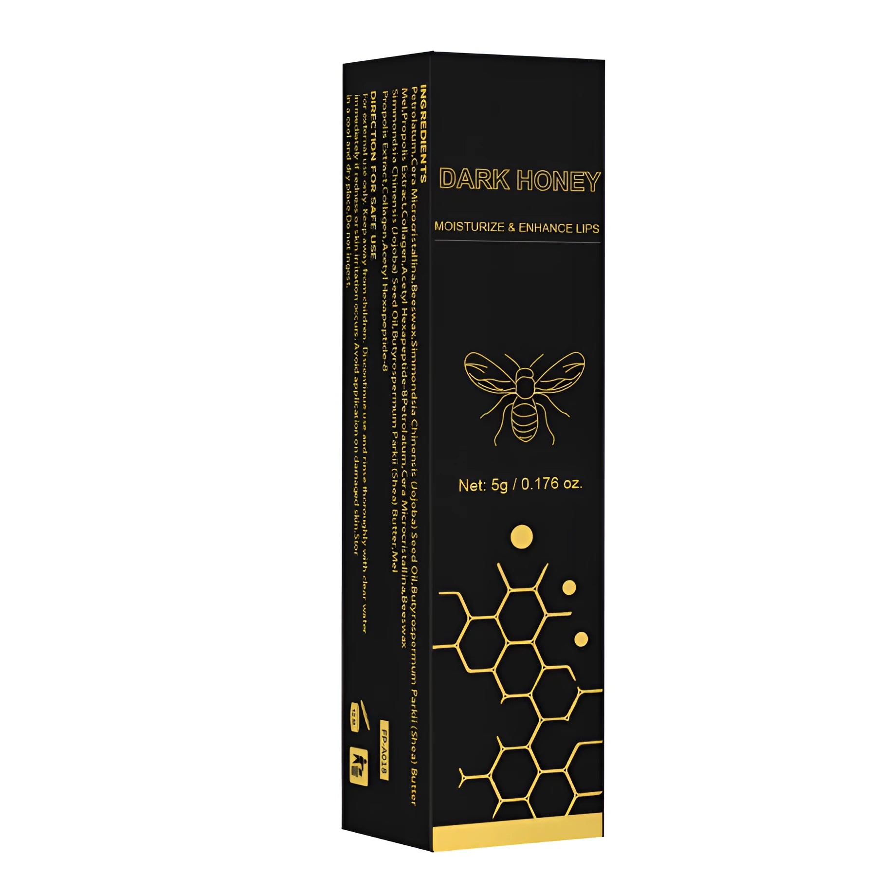 Dark honey dark lipstick with 5g net content for universal skin types