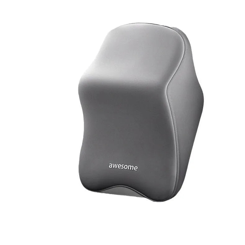 Memory foam car headrest pillow and lumbar support pillow in four colour options
