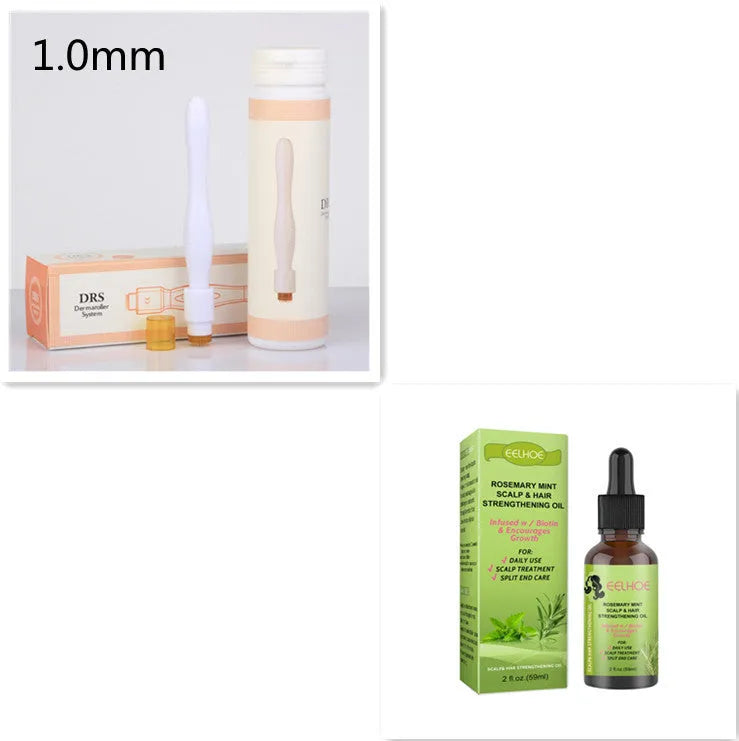 59ml bottle of Rosemary Mint Hair Growth Fluid with natural plant extracts for scalp care.