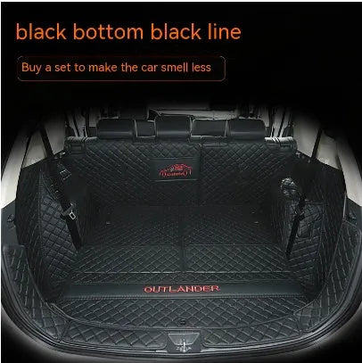 TPE and XPE non-slip boot liner fitted in a Mitsubishi Outlander cargo area.