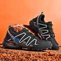 Men's plus size casual running shoes with synthetic leather upper and mesh lining