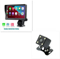 7 inch portable car smart screen with wireless CarPlay on retractable bracket mounted to vehicle windscreen