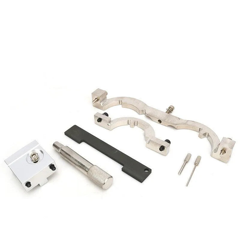 Red chrome-vanadium steel timing tool set for Opel 1.4 Oncla LUJ engines with seven components