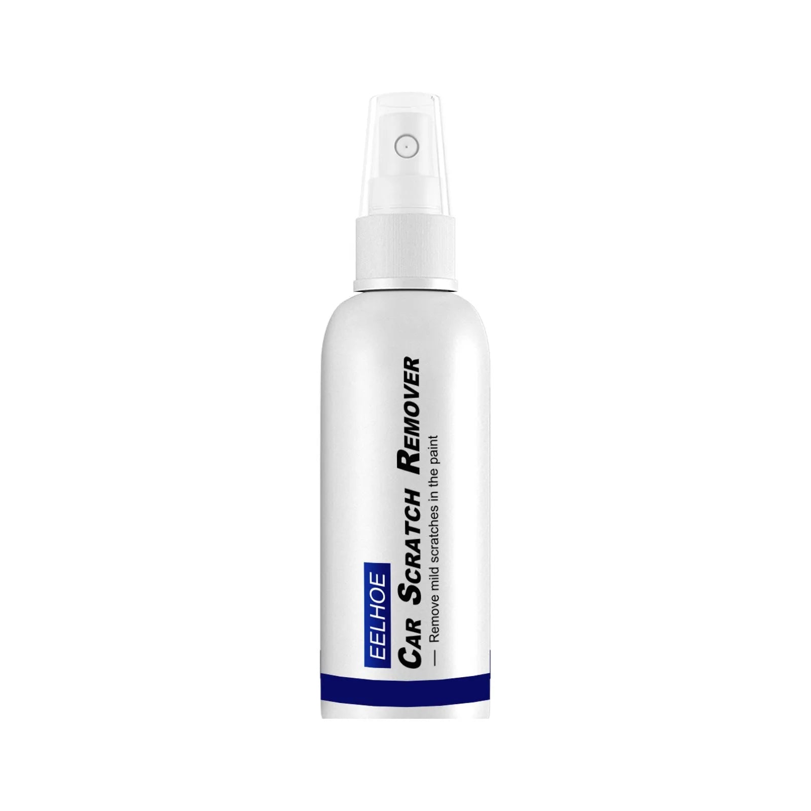 Canister of car scratch repair spray for paint surface renovation and sealing.