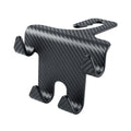 Black car multifunction hook and mobile phone holder bracket for rear seat installation
