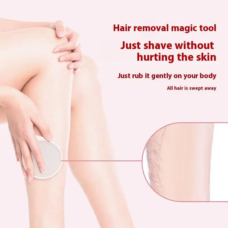 Nano glass epilator and foot grinder device with 2-in-1 design in plastic housing