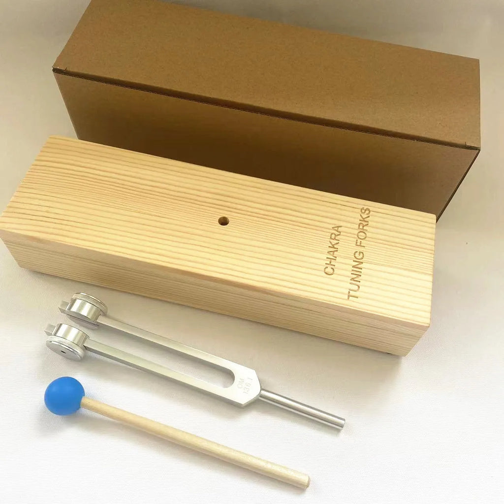 432Hz aluminium alloy tuning fork with portable speaker for sound therapy