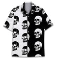 Men's Cuban collar Hawaiian shirt in polyester fabric with digital printing pattern