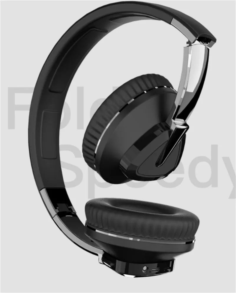 H3 wireless Bluetooth over-ear headset in black, showing all-inclusive ear cushions and inline controls.