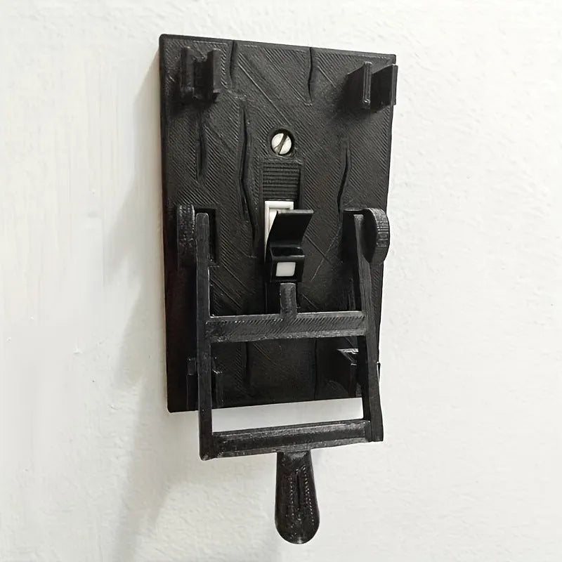 DZ1V1 retro decorative mechanical light switch plate in PLA plastic with single control