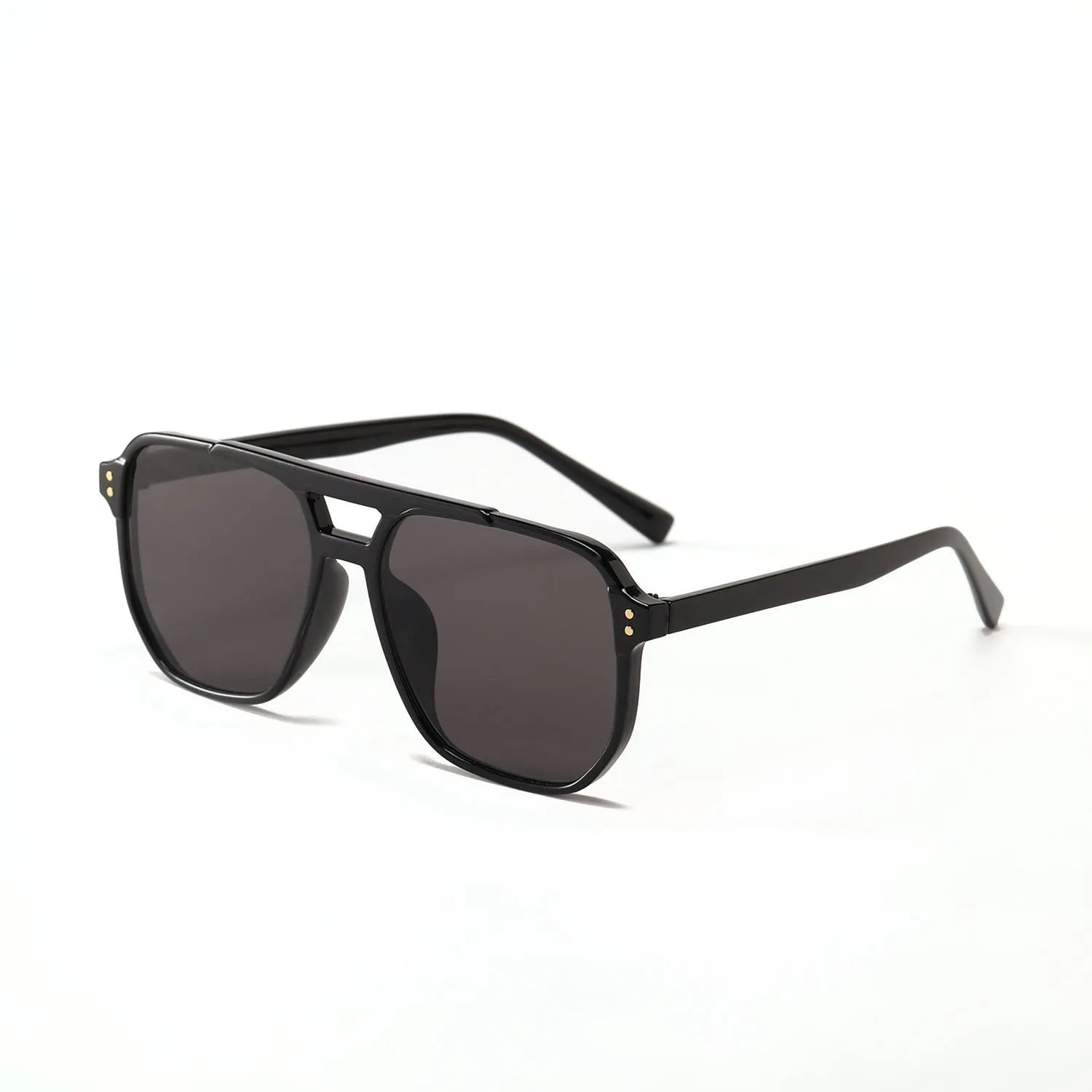 Square double beam full frame sunglasses for women with UV400 protection in various colour options.