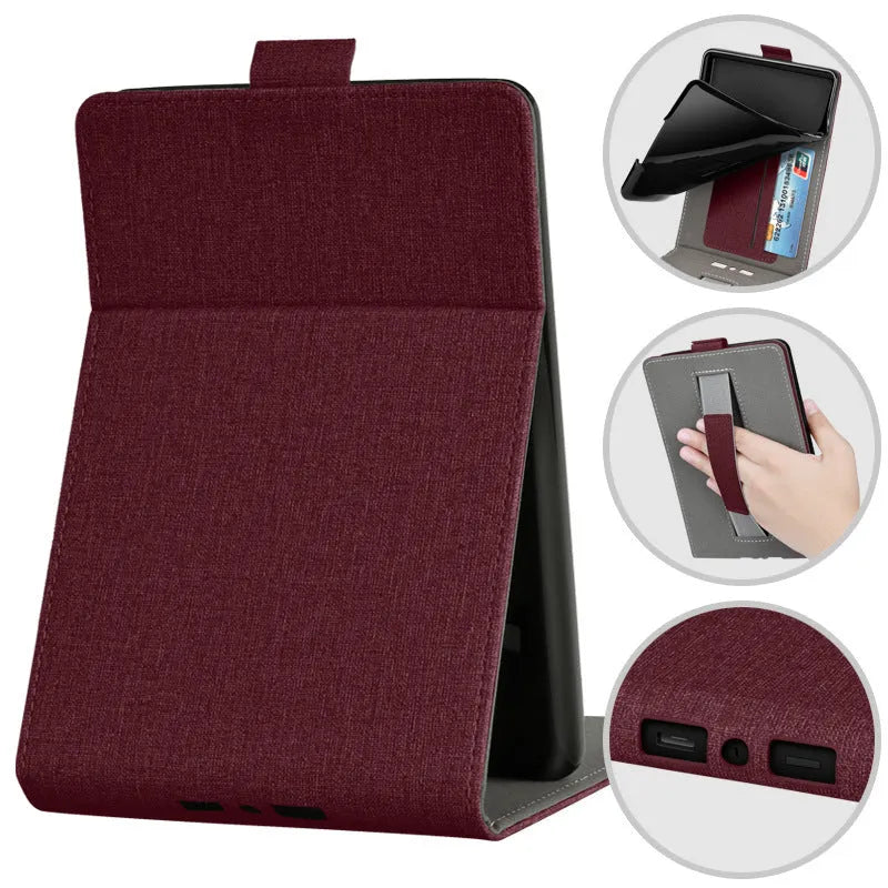 6-inch Kindle Paperwhite case with bracket stand in Van Gogh starry night design