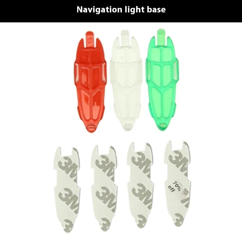 V3 wireless charging navigation lights for model cars and ships in red, green, and white colours