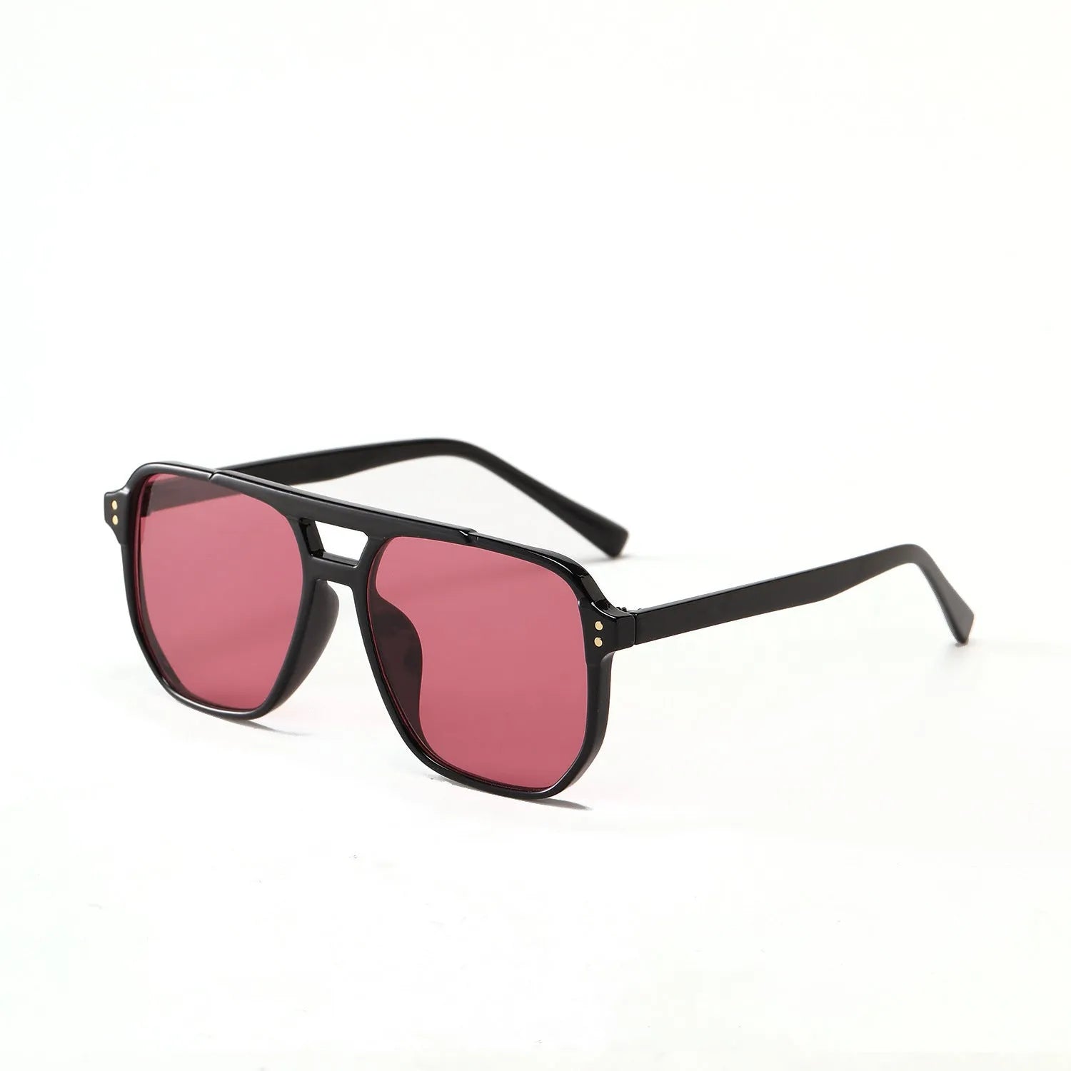 Square double beam full frame sunglasses for women with UV400 protection in various colour options.