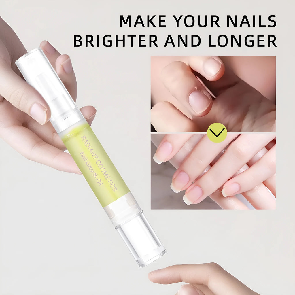3ml bottle of nail growth treatment oil for cuticle care and moisturising