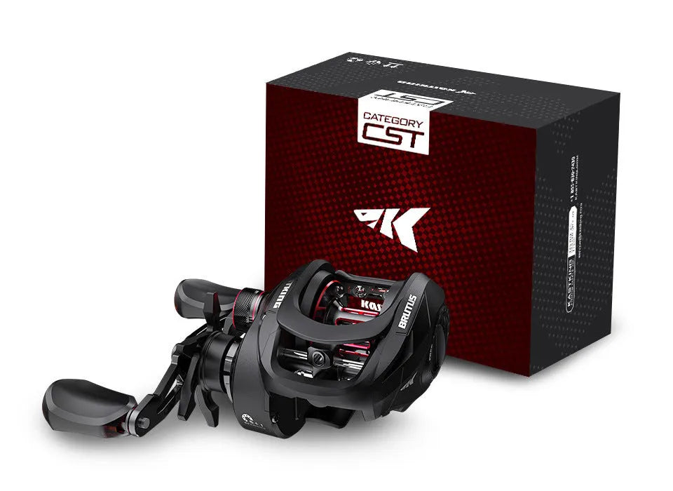 Drip wheel fishing reel showing left and right hand wheel options with rocking wheel line system