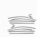 Stainless steel window trim strip with black titanium finish for window frame edging