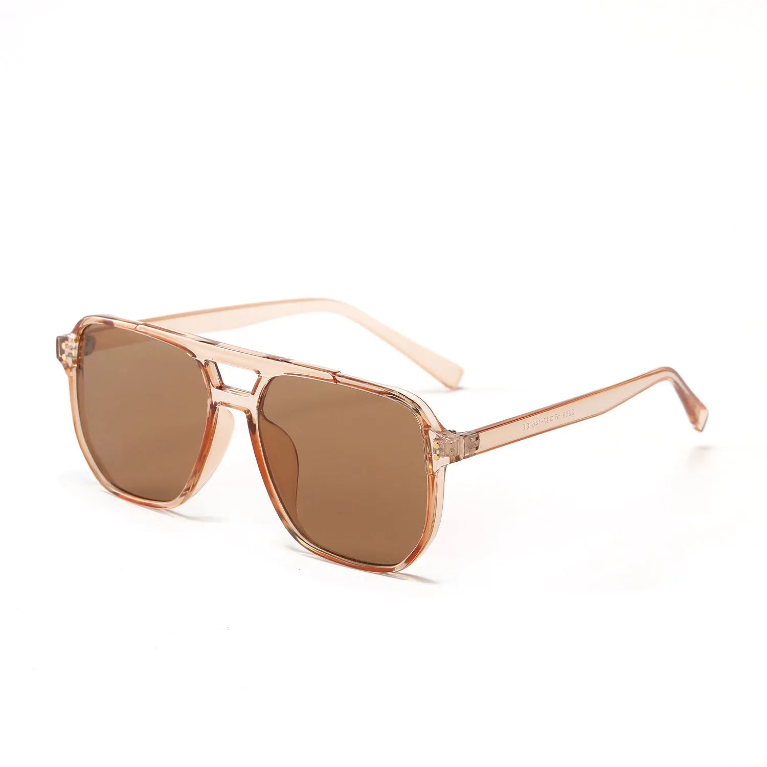 Square double beam full frame sunglasses for women with UV400 protection in various colour options.