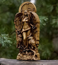 A detailed synthetic resin statue of a Greek goddess, 22cm tall, in one of three available colour options.