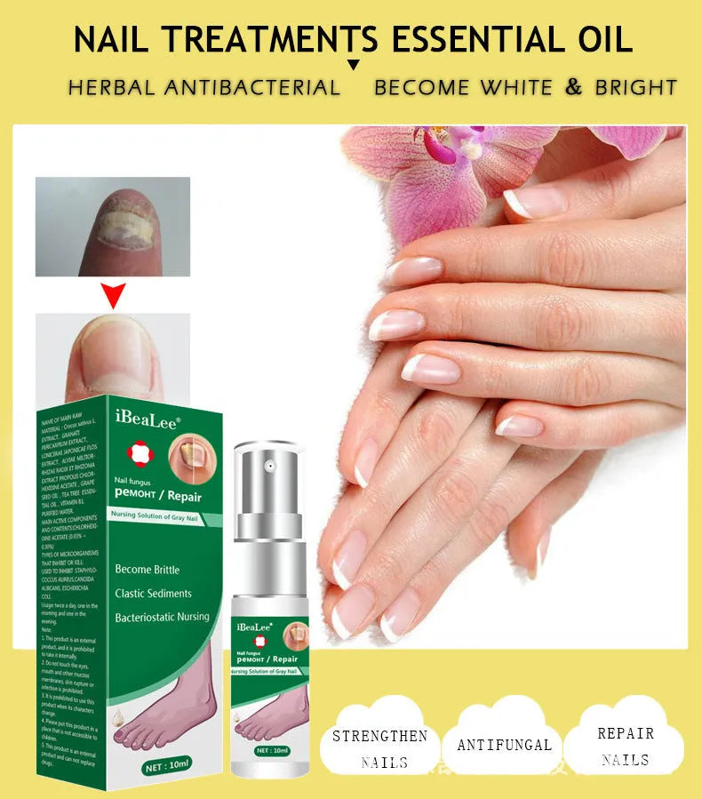 10ml Whitenail Antibacterial Liquid bottle for toenail fungus and foot odour treatment