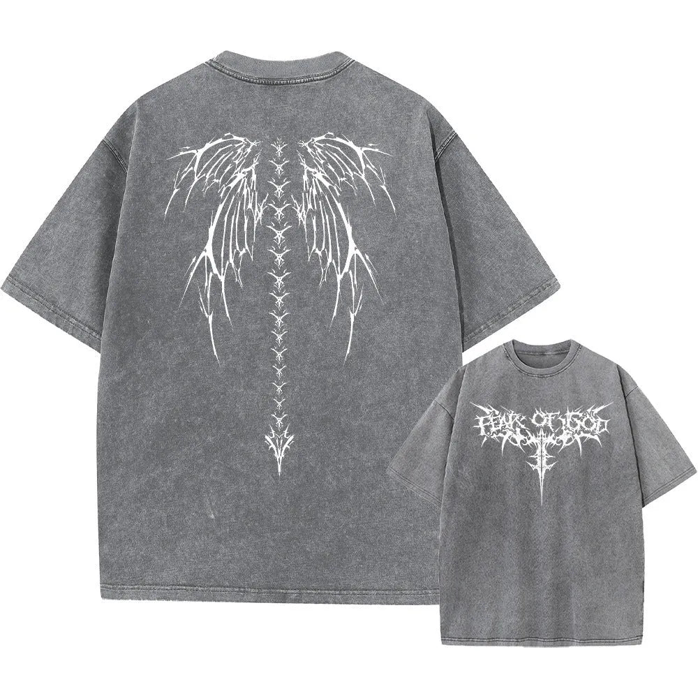 Men's oversized cotton t-shirt in loose fit with drop-shoulder short sleeves, shown in colour SX2608.