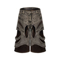Men's sleeveless spliced denim vest with zipper front in image colour
