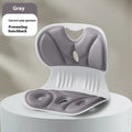Memory foam chair cushion in ankela red colour showing minimalist solid design for back support
