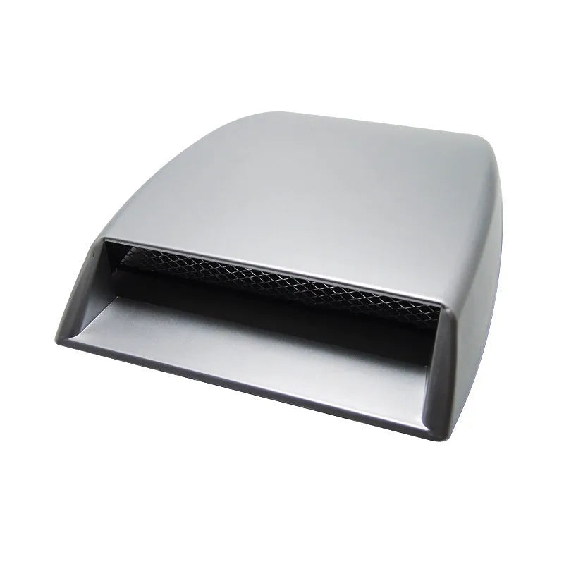 Car dashboard decorative air vent accessory in ABS plastic showing black, white, and silver colour options