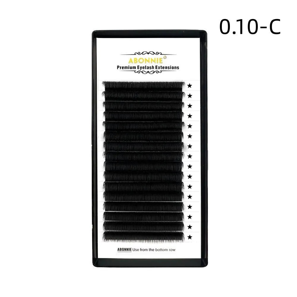 16-row dense round mink hair false eyelashes with matte finish showing length options 8-18mm