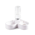 White cat and dog water fountain with food-grade construction and filtration system