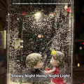 DIY Magic Snowy Landscape Night Light kit components for Christmas desktop decor assembly