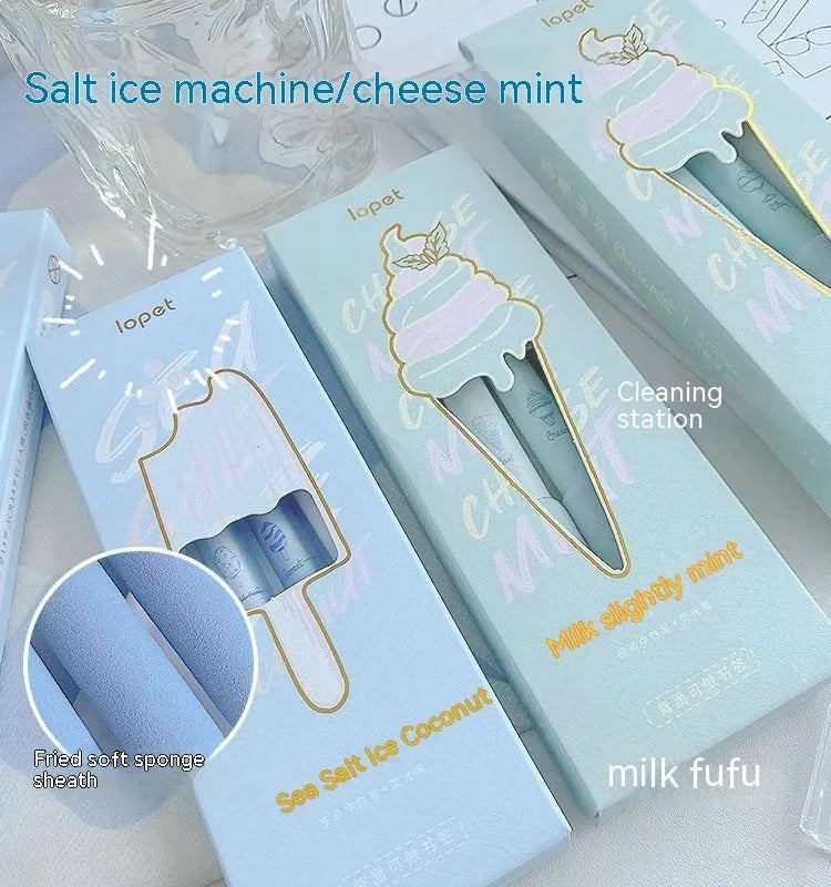 Ice cream sponge press design double-headed fluorescent pens for student calligraphy practice