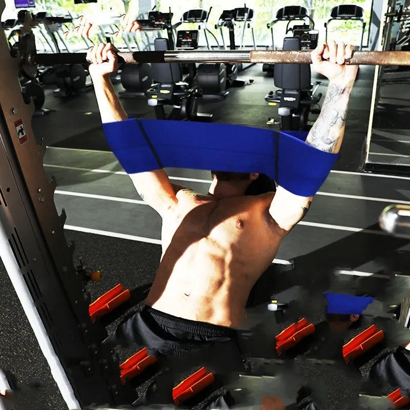 Elastic elbow support sleeve for boxing and fitness, shown in one of the available colours: black, blue, grey, or red.