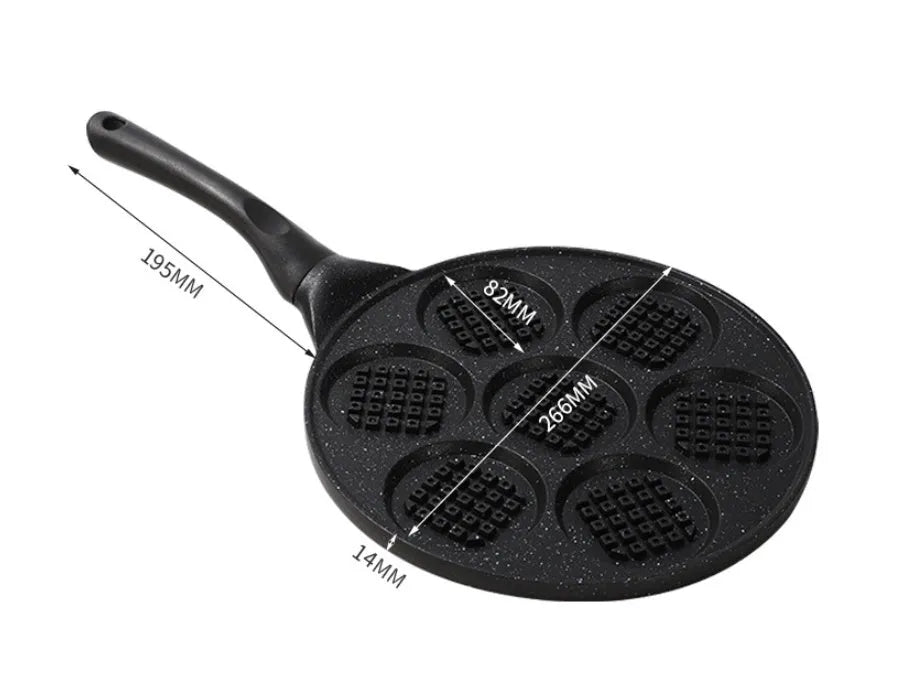Aluminium alloy porous griddle barbecue plate with double sole on gas stove