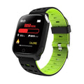 F16 Smart Watch with ECG and blood pressure monitoring on a black silicone wristband.
