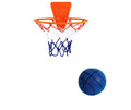 Silent foam basketball set in assorted colours with blue storage box
