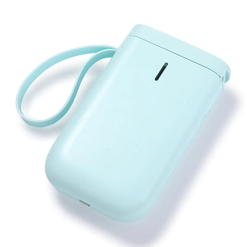 D11 Bluetooth-compatible portable label printer in black, white, pink, or green.
