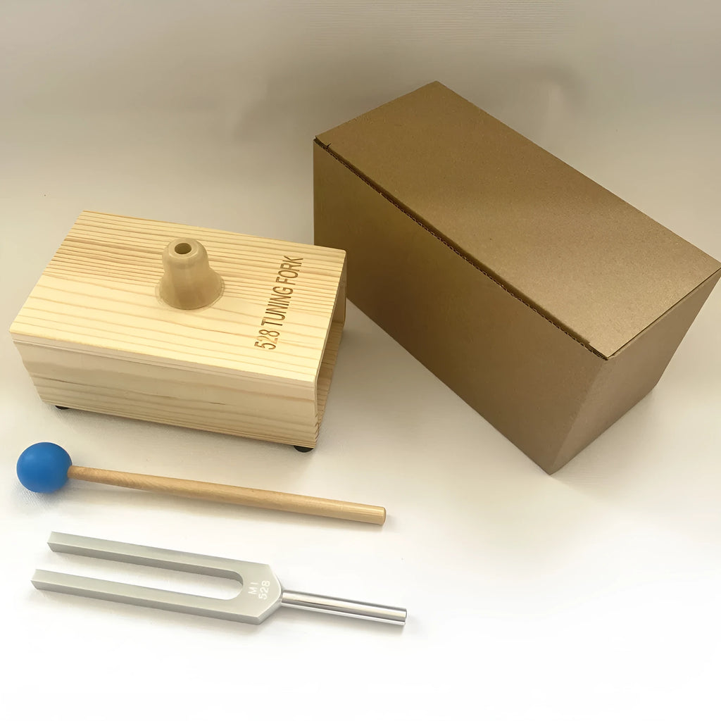 432Hz aluminium alloy tuning fork with portable speaker for sound therapy