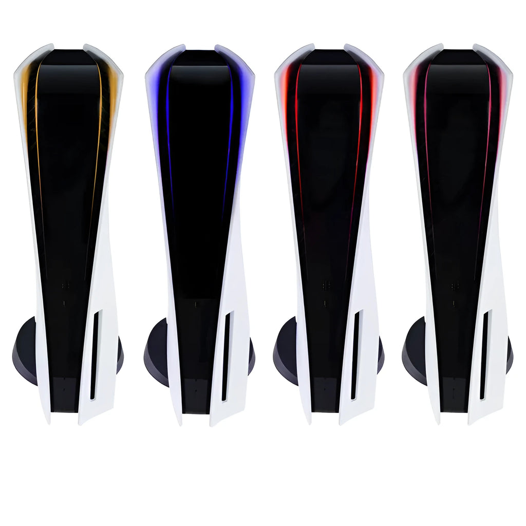 PS5 console light bar sticker with carbon fibre texture in four colour options