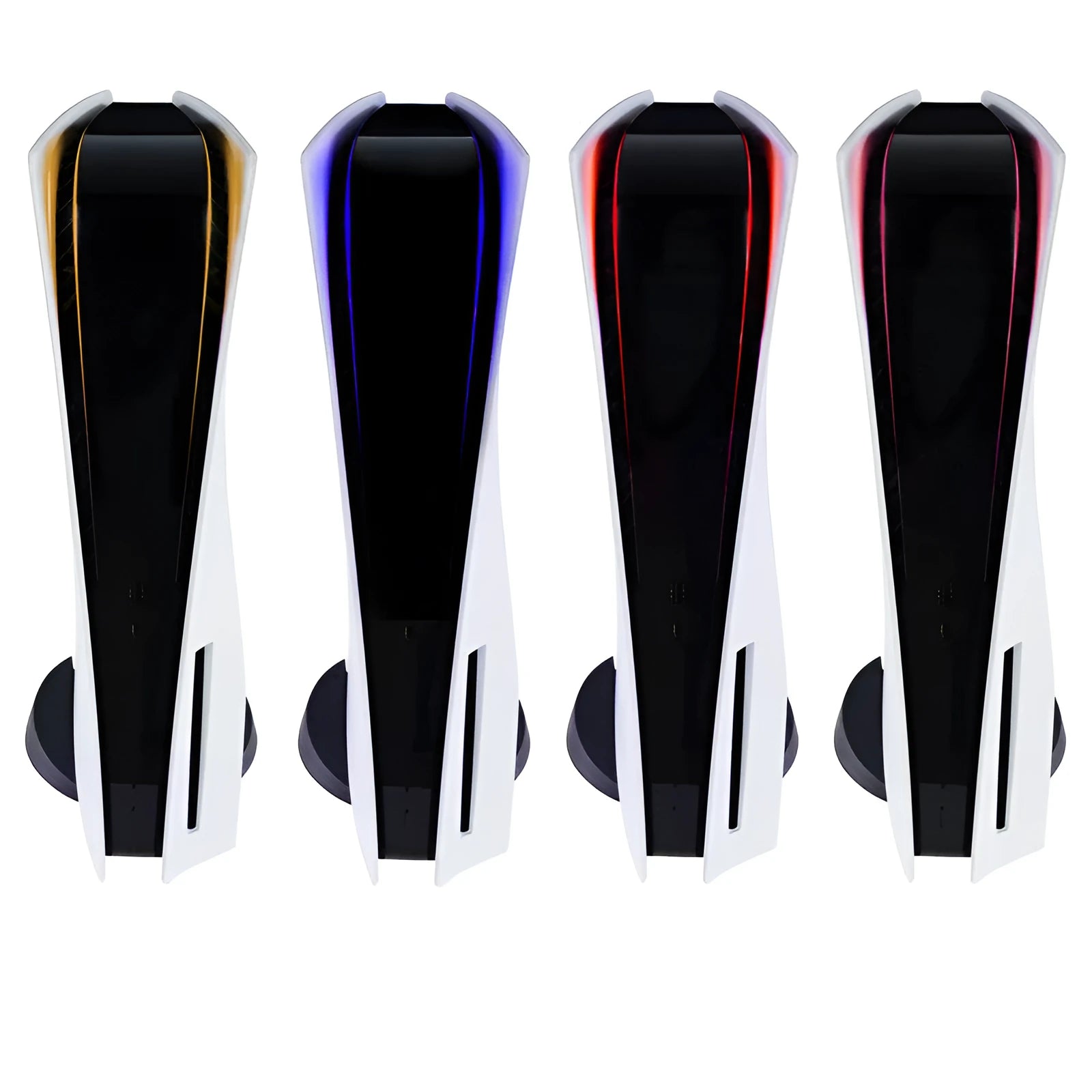 PS5 console light bar sticker with carbon fibre texture in four colour options