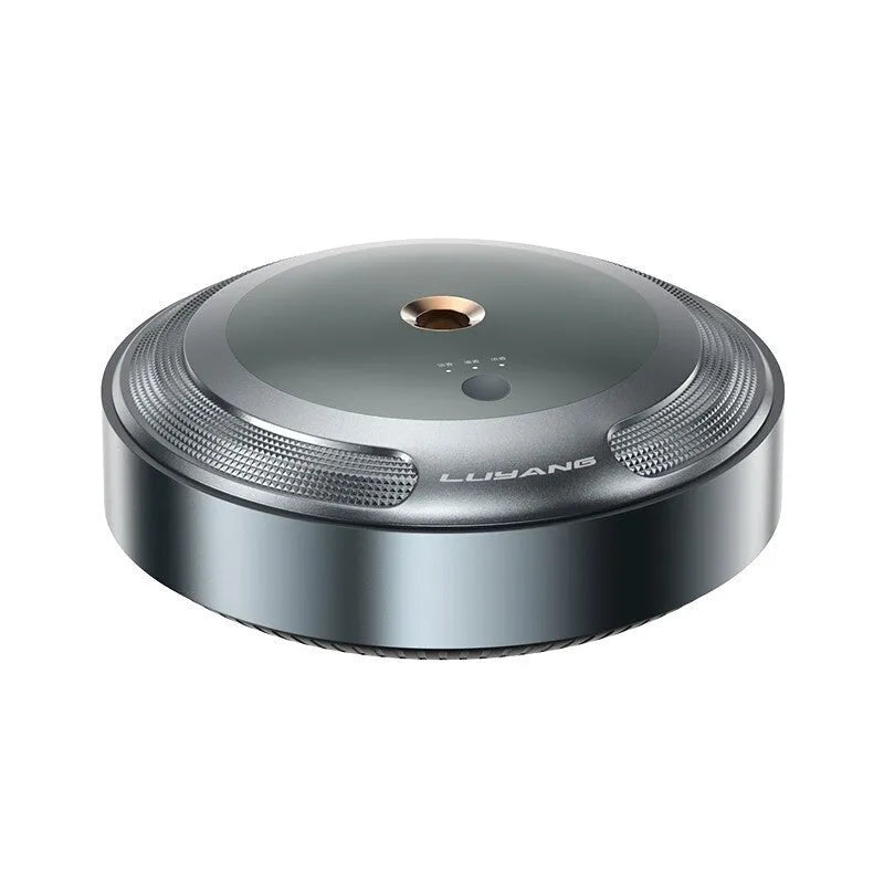 Compact car air freshener diffuser with automatic spray function and zinc alloy shell