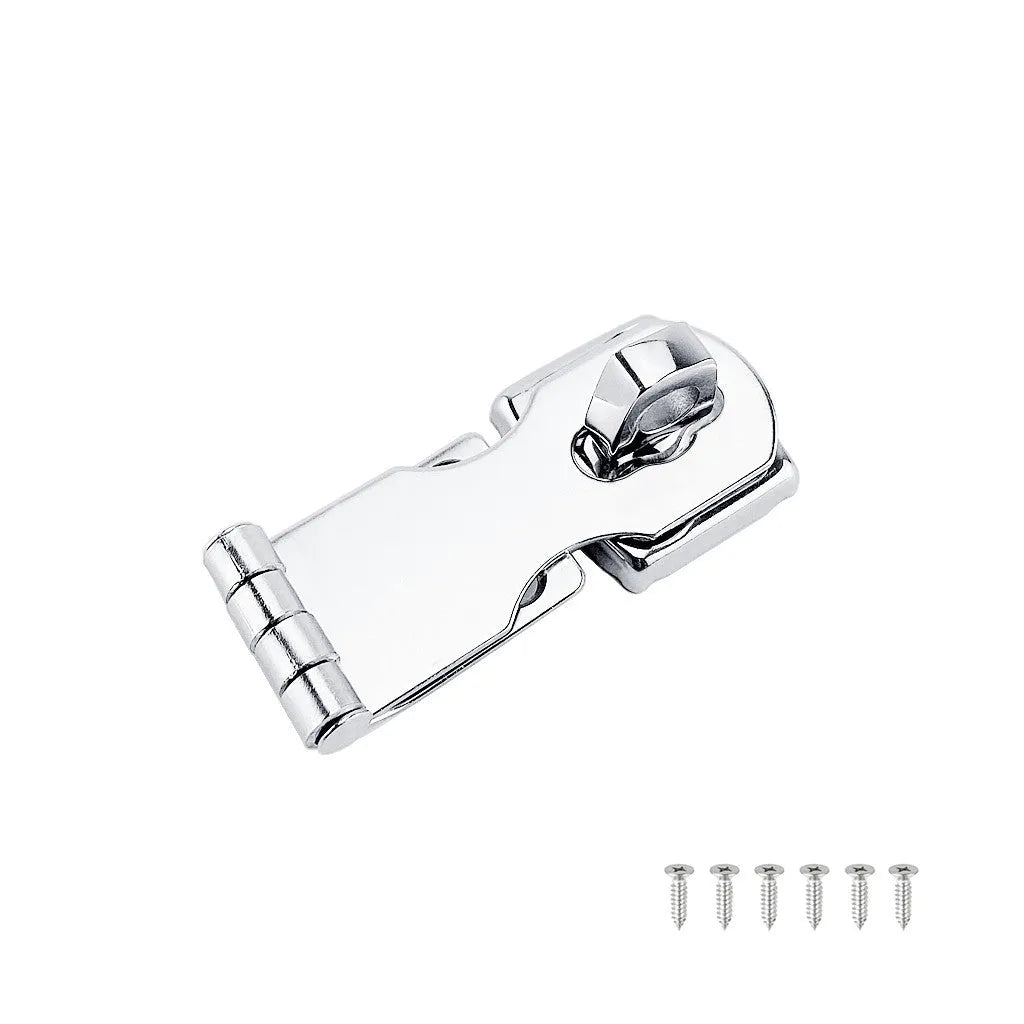 Silver 304 stainless steel lock latch bolt with mirror finish for doors cabinets boxes luggage